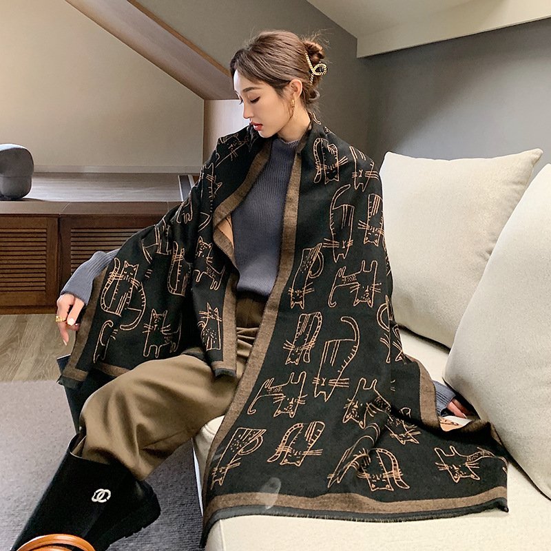 Stay Warm in Style with Faux Cashmere Scarf