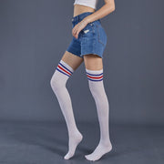 3-Bar Overknee Dance Socks for Women