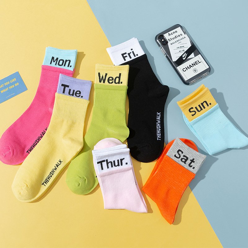 Sports Casual Parent-Child Socks Set