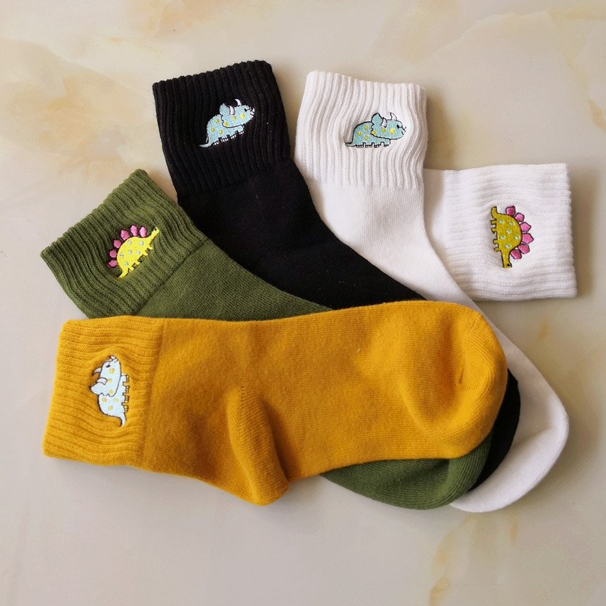 Women's Cartoon Dinosaur Socks