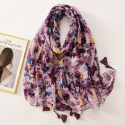 Add a Pop of Color with Geometric Diamond Print Scarf
