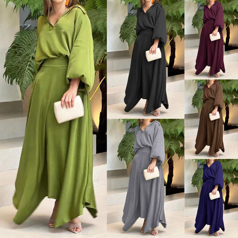 Plus Size Long Sleeve Jumpsuit Set
