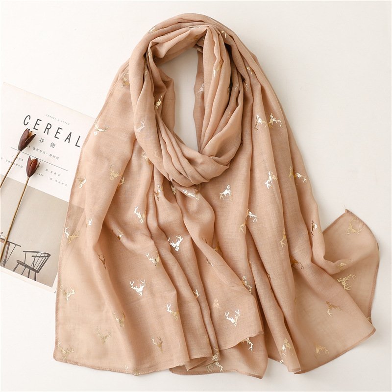 Soft Animal Print Scarf for Women