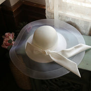 Elegant Wedding Studio Portrait Hat for Brides