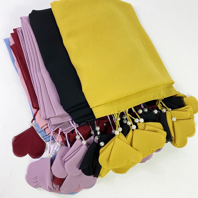 Add a Pop of Color with Chiffon Flower Scarf