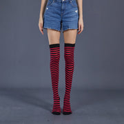 Over the Knee Striped Socks for Women - Dance Party Performance Stockings