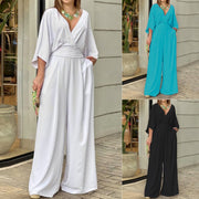 Summer V-Neck Jumpsuit for Women