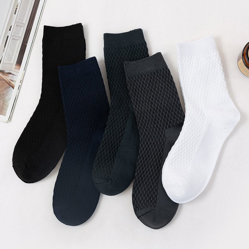 Breathable Checkered Socks for Women