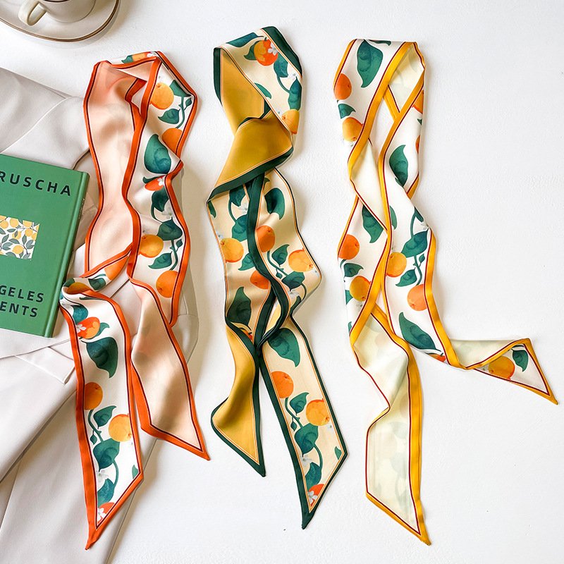 Vibrant Floral Silk Scarf for Women