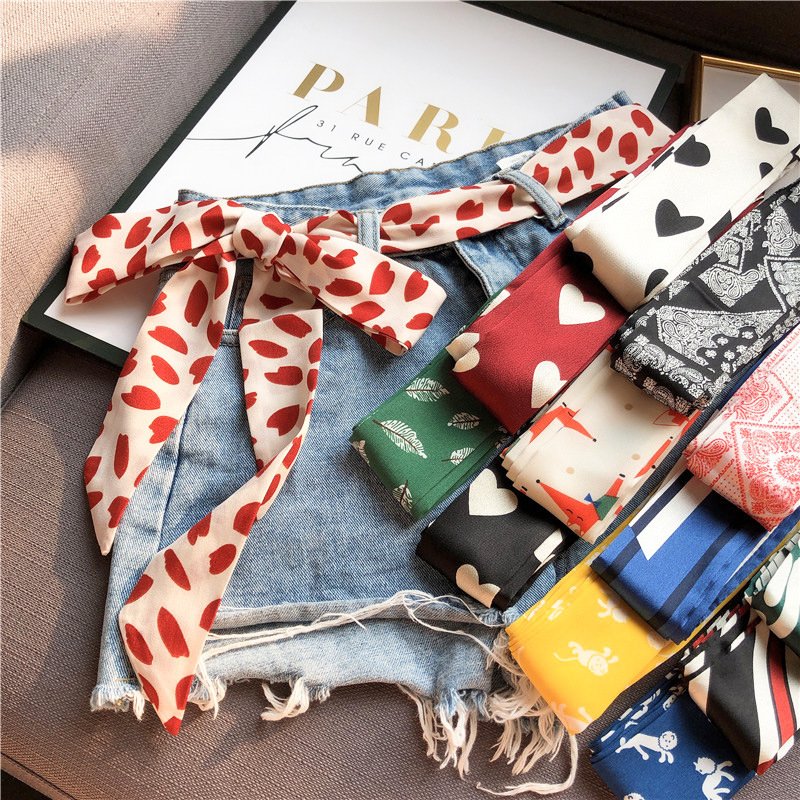 Add a Pop of Color with Long Silk Scarf Ribbons