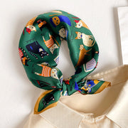 Spring & Autumn Square Scarf for Women - 100% Mulberry Silk