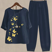 Animal Print Jumpsuit Set for Women