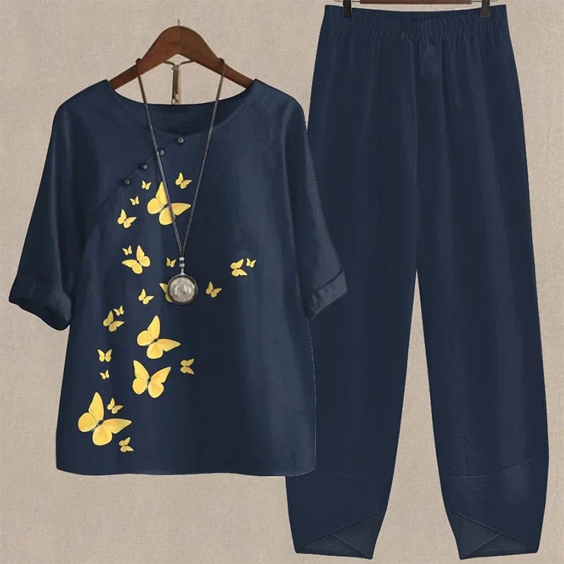 Animal Print Jumpsuit Set for Women
