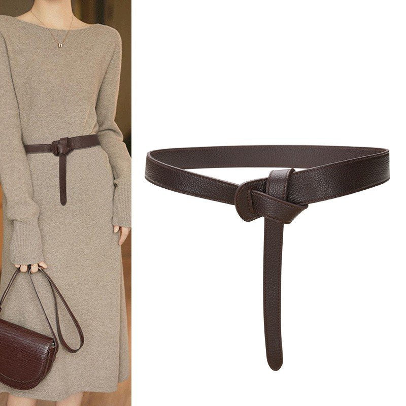 Genuine Leather Cowhide Belt for Women