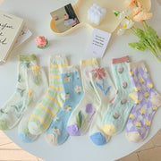 Unique Floral Socks for Women