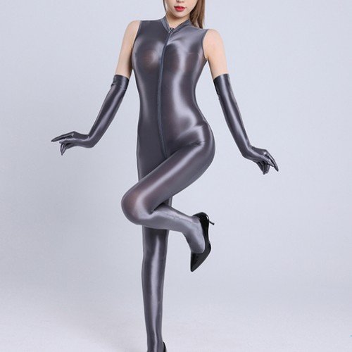 Sleek Double-Zipper Jumpsuit for Women