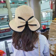 Summer Thin Style Woven Butterfly Straw Hat for Women