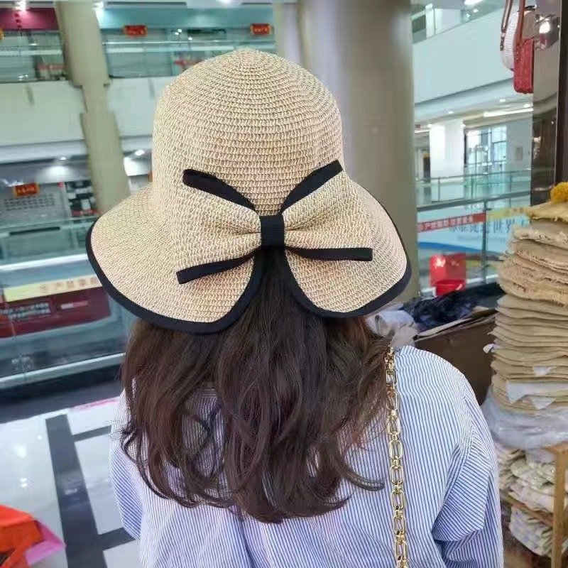 Summer Thin Style Woven Butterfly Straw Hat for Women
