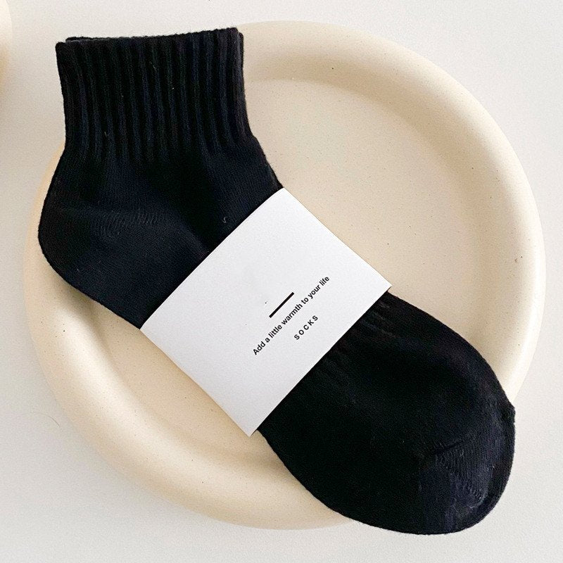 Comfortable Women's Solid Color Socks