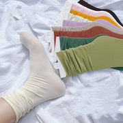 Cozy Solid Color Velvet Socks for Women