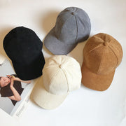 Fashion Corduroy Striped Duck Tongue Hats for Men & Women