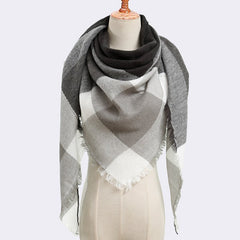 Warm Plaid Scarf