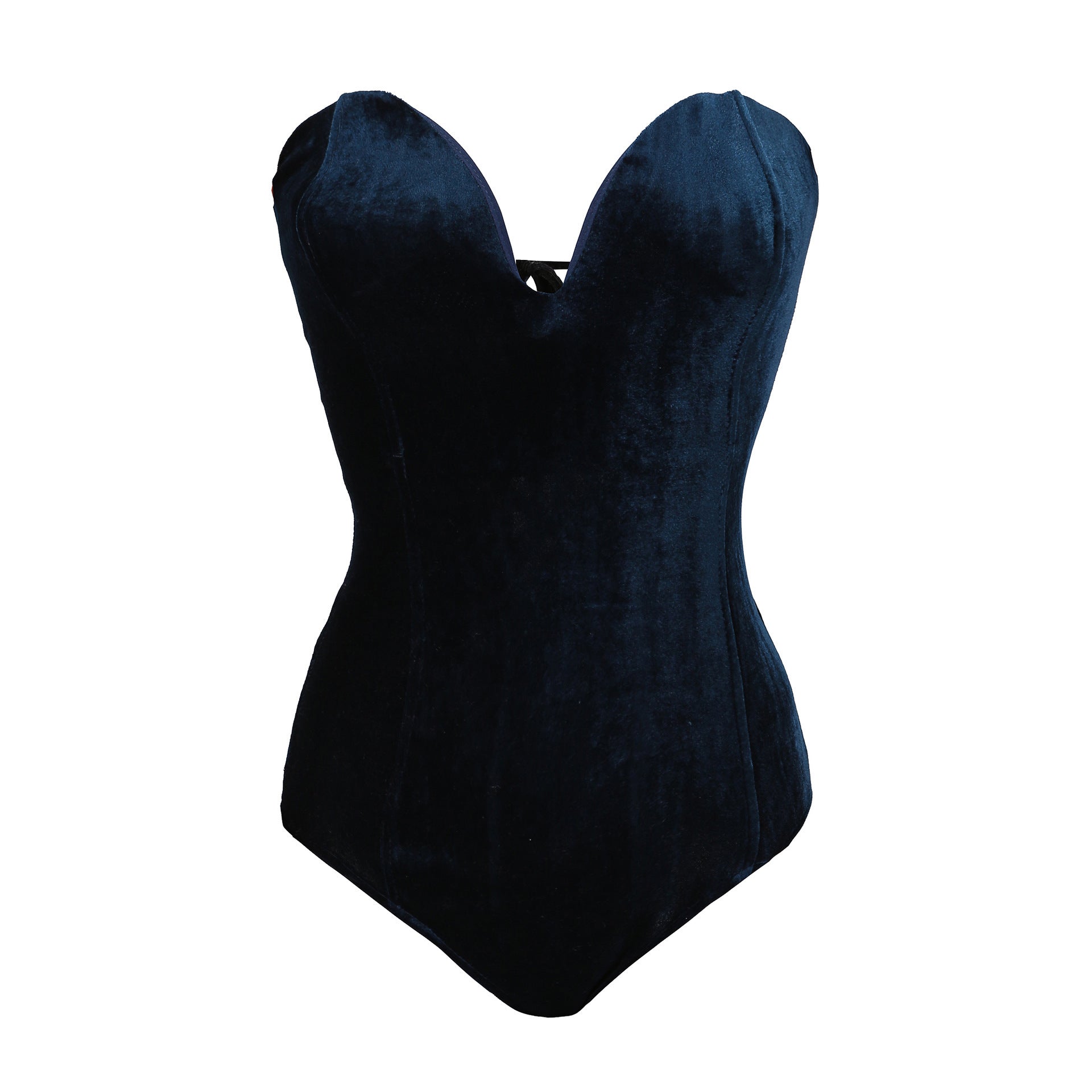 Gold velvet sexy tube top opensuit