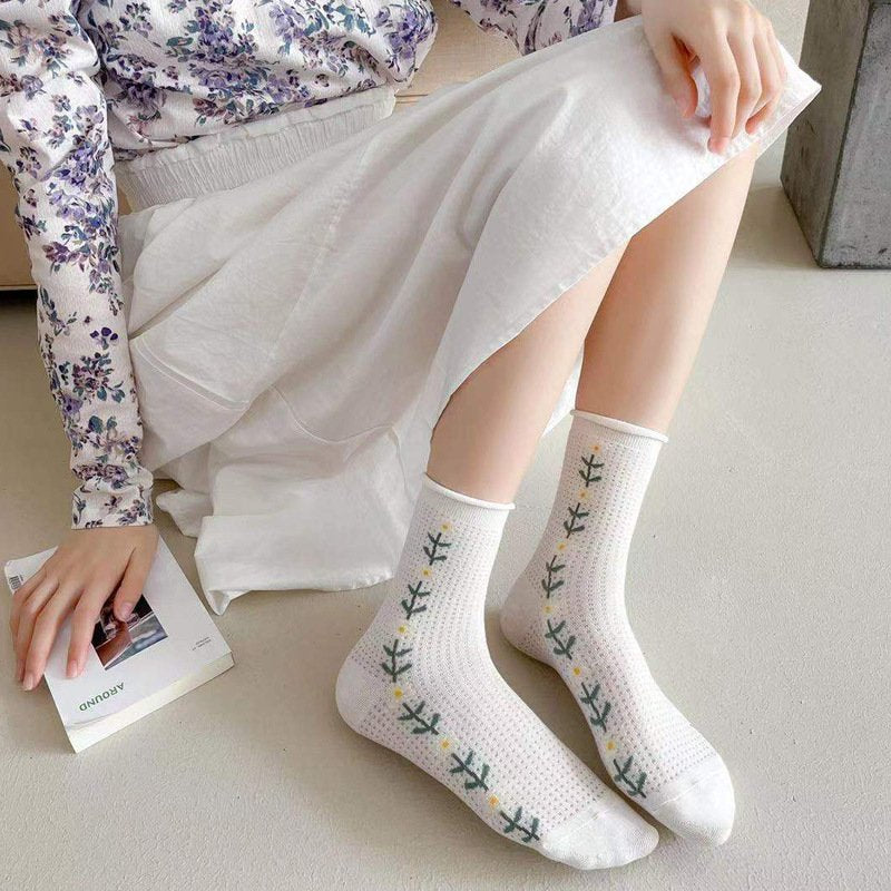 Breathable Floral Women's Socks