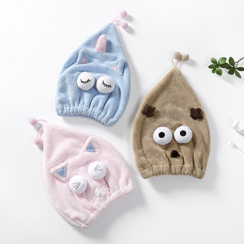 Cute Cartoon Hair Dryer Hat for Women
