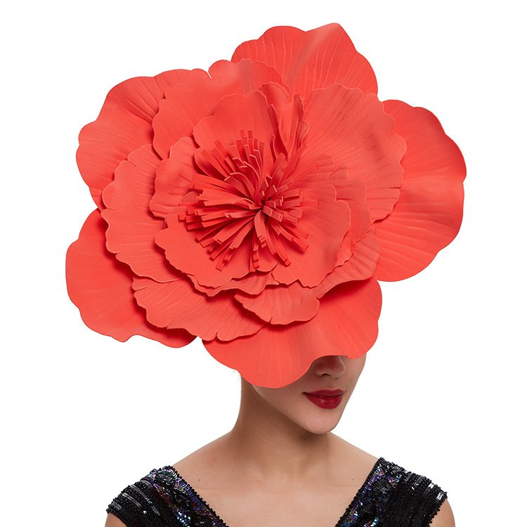 Stylish Red Hair Hoop Hat for Women