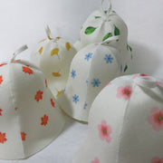 Leaves & Floral Felt Shower Cap for Women