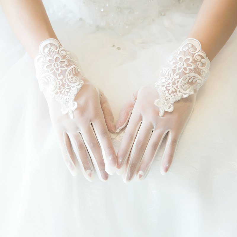 Sunscreen Wedding Gloves for Brides