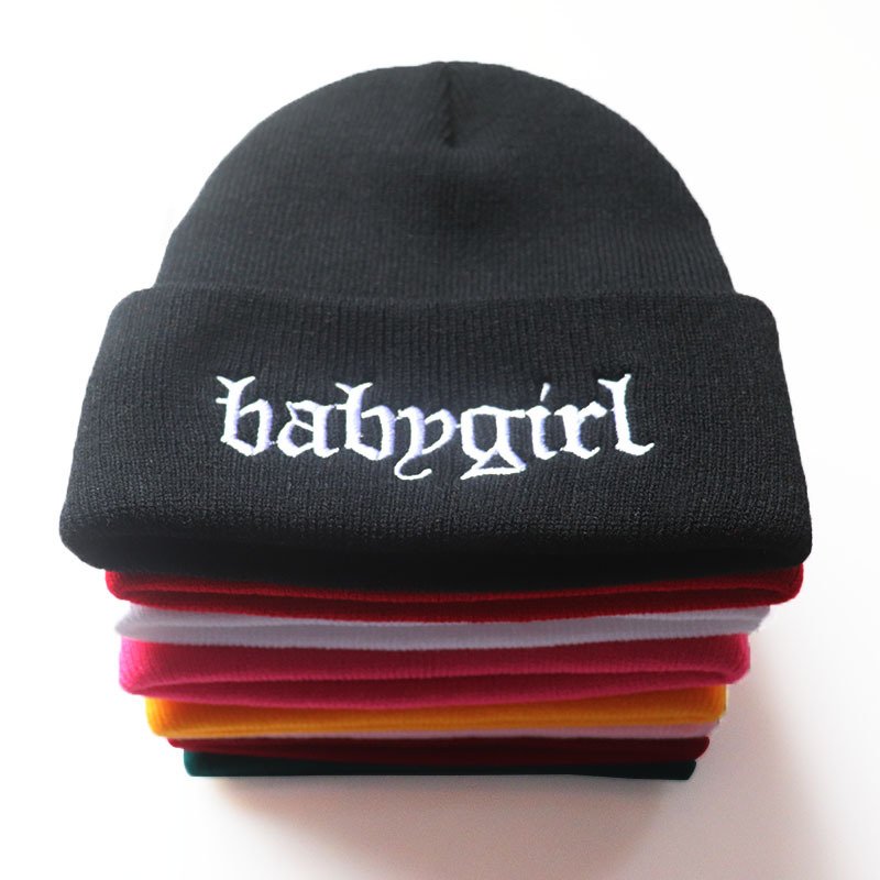Hip Hop Embroidered Knitted Hat