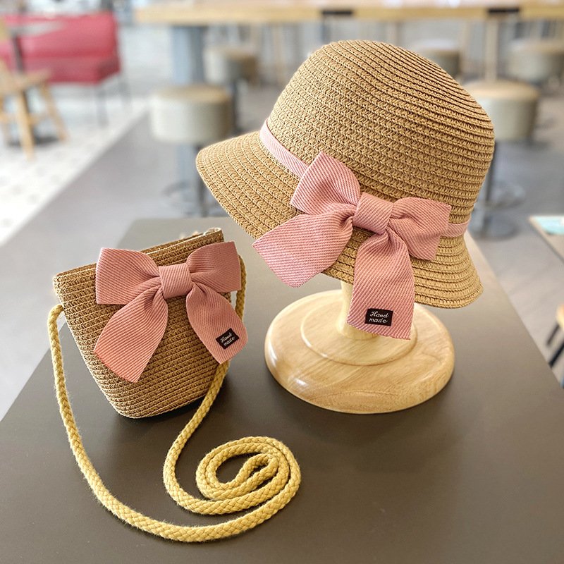 Kids' Sun Hats with Bags Set - 6 Colors