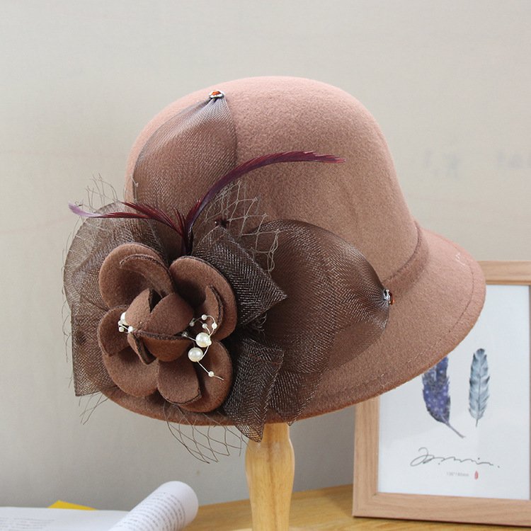 French Chic Warm Bowler Hat for Women