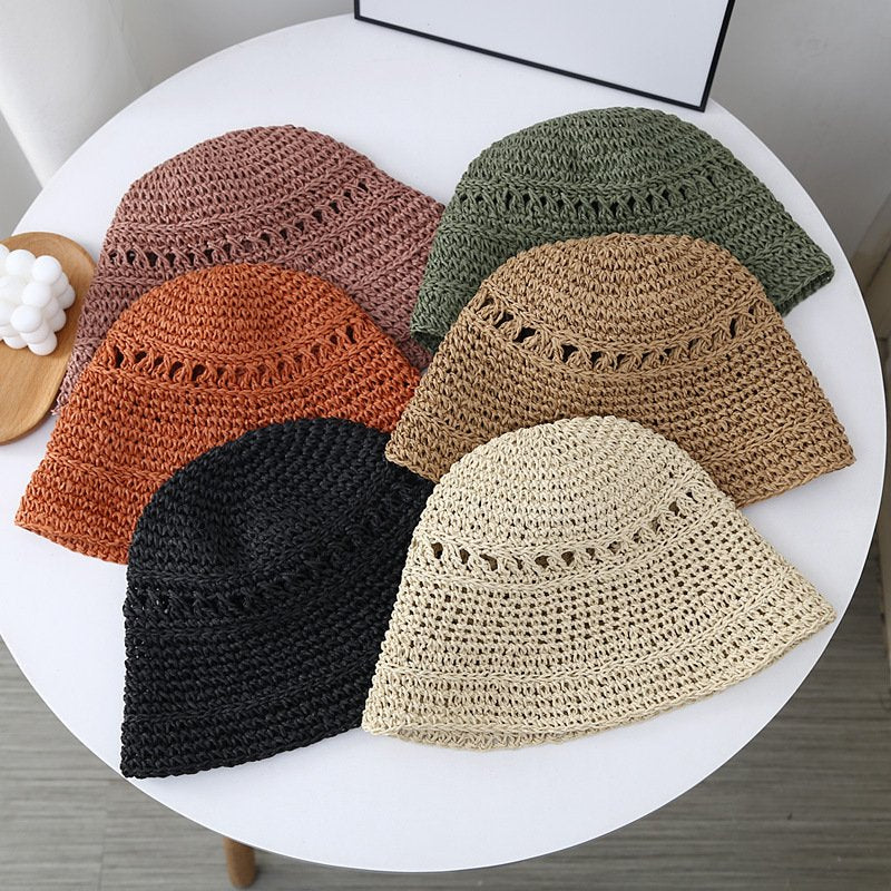 Kids' Foldable Straw Sun Hat