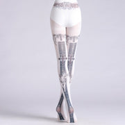 Floral Printed Sheer Socks for Women