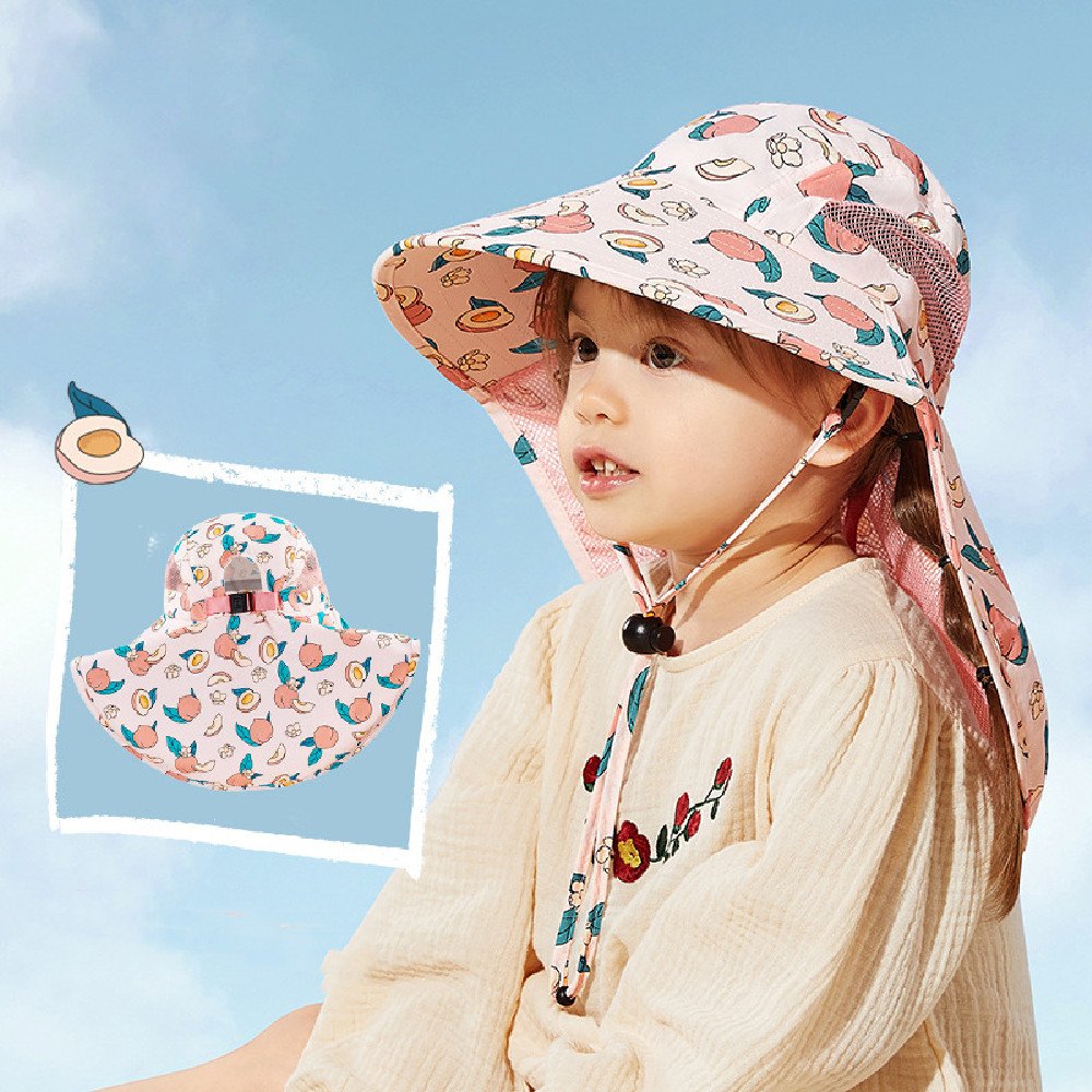 Kids' Sun Protection Hat with Large Brim