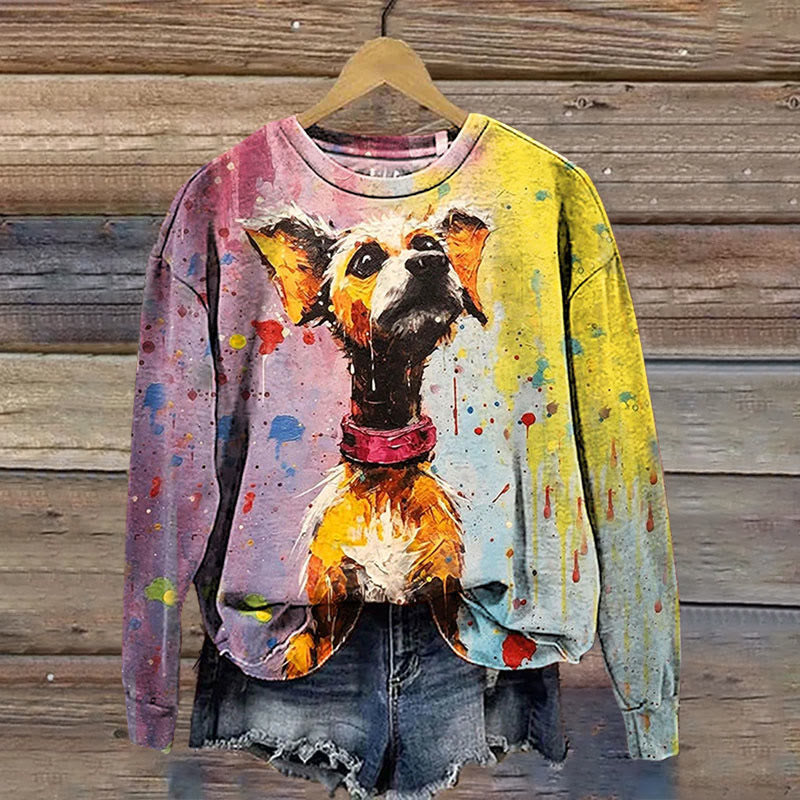 Trendy Animal Print Dog Hoodie for Stylish Pets