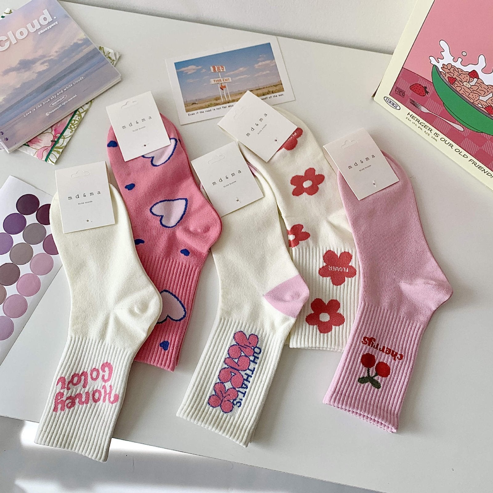 Cute Flower Socks