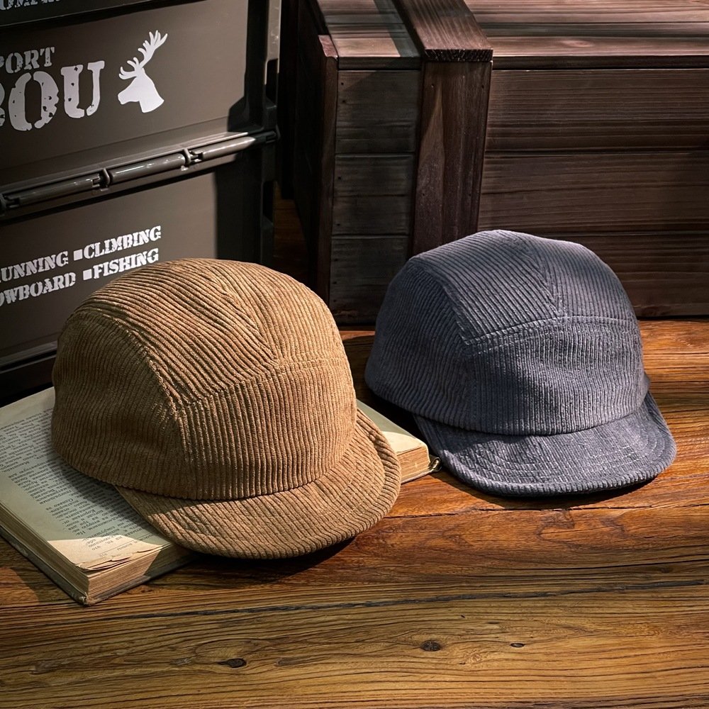 Fashion Corduroy Flat-brimmed Baseball Hat for Men & Women