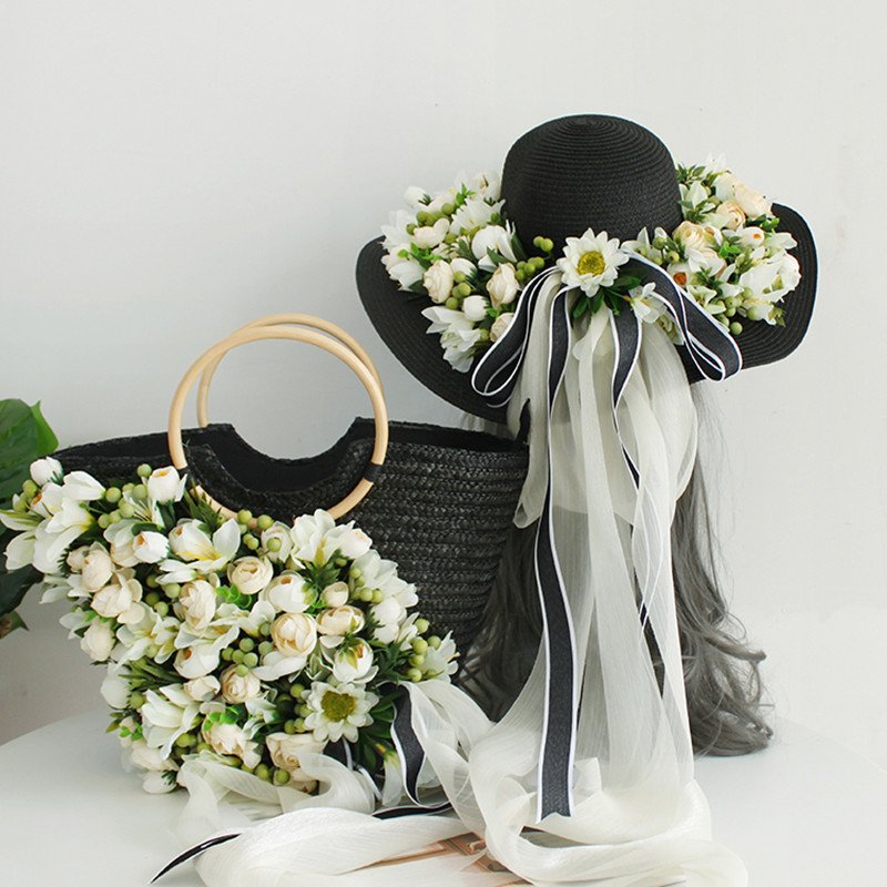 Floral Straw Women's Summer Hats