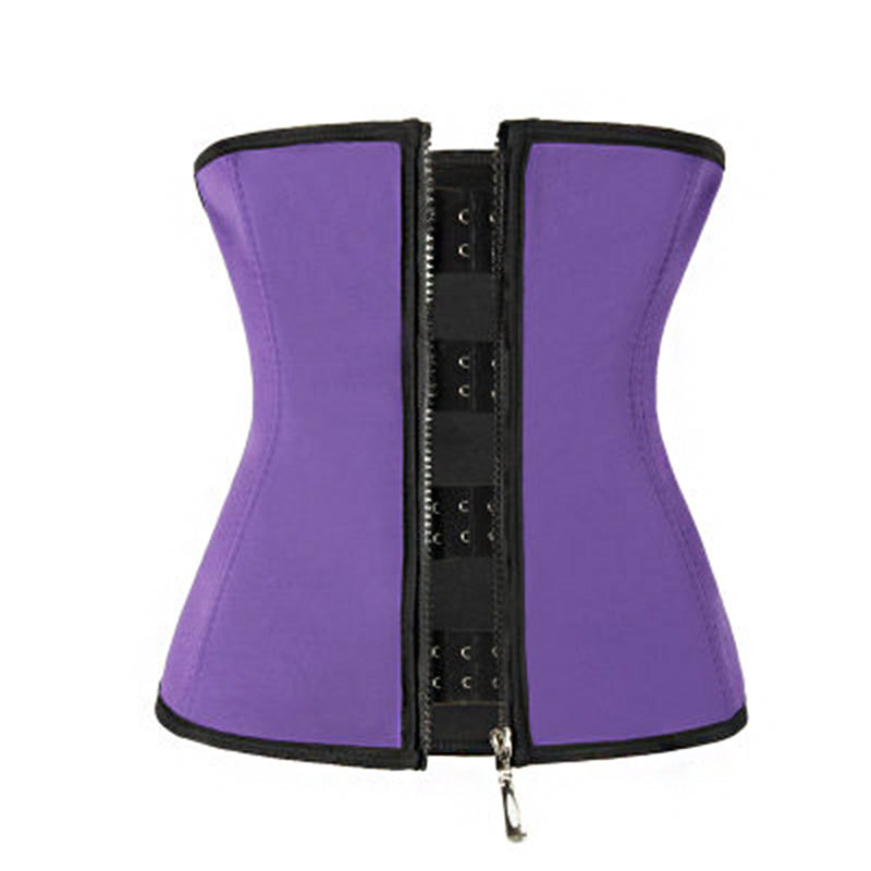 Court zipper bodysuit with adjustable waistband