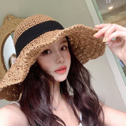 Summer Foldable Straw Hat for Women