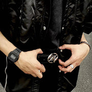 All-Matching Pure Black Belt for Men & Women