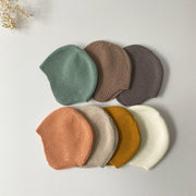 Kids' Solid Color Knitted Hats for Winter