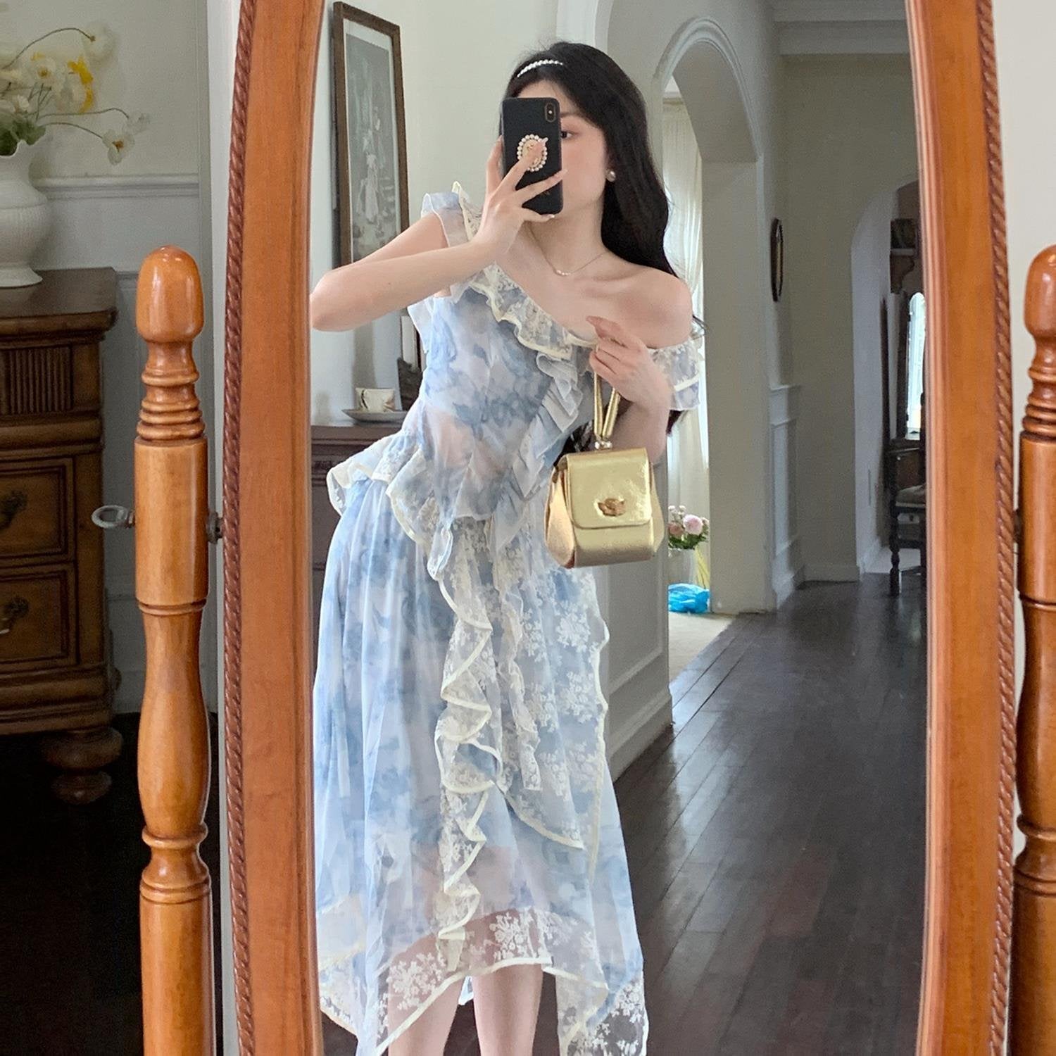 Retro Chic Two-piece Dress for Women