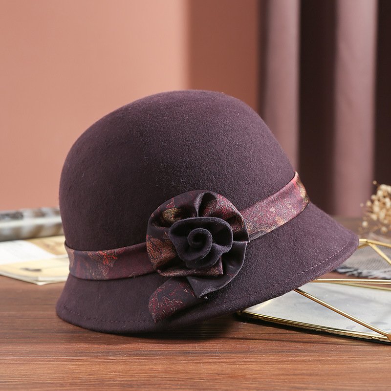 Autumn Winter Wool Cap for Women, All-Matching Korean Style