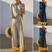 Casual Wide Leg Pants Set for Women