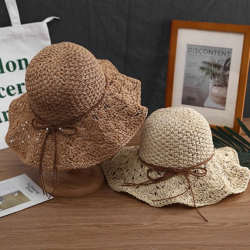Summer Straw Sun Hat with UV Protection